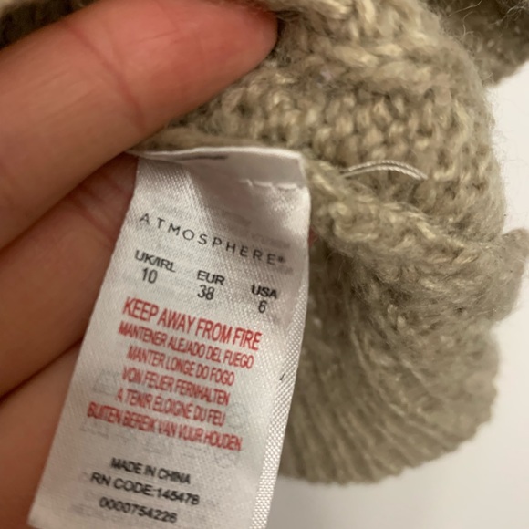 Atmosphere chunky cable knit cardigan US 6 - Picture 6 of 9